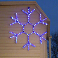 LED Ropelight Snowflake Twinkle Cool White