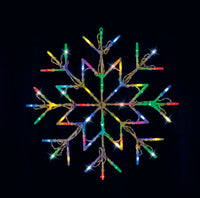 LED Snowflake Silhouette Flashing available in 2 Colors - Cool White