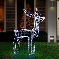 LED Twinkling Standing Reindeer – 110cm available in 2 Colors - Cool White