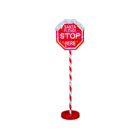 LED Stop Here Sign Multi 100cm Adjustable Height