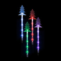 LED Lightshow Star Path Lights 4 pieces Remote Controlled - Trees