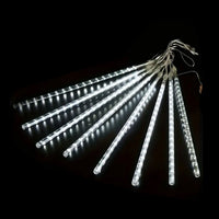 Solar Hanging Meteor LED Tubes – 8 Pack, 30cm - Multicolor