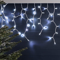 Battery Operated 300 LED Timer Icicle Lights – 11.8m x 48cm, available in 2 Colors - Multicolor