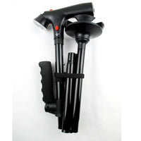 NNEOBA Collapsible Telescopic Folding Cane with LED Light and Alarm