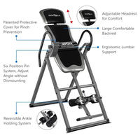 NNEOBA Heavy Duty Deluxe Inversion Table Gym Machine with Gravity Boots