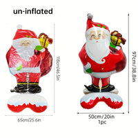 Extra Large Standing Santa Claus Foil Balloon