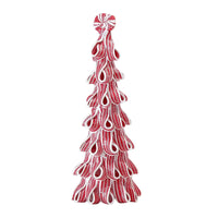 Desktop Miniature Christmas Tree with Candy Cane Top