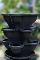 Single 3 Tier Large Verandah Planter - Charcoal