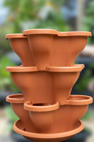 Single 3 Tier Extra Large Verandah Planter - Charcoal