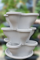 Single 3 Tier Extra Large Verandah Planter - Terracotta