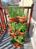 Single 5 Tier Extra Large Verandah Planter - Terracotta