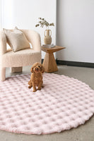 Bubble Washable Rug - Blush 150X150Cm