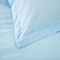 100% cotton Premium Doona Duvet Quilt Cover Set with Soft Pillowcases - Aqua-Super King