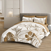 SOFT Floral Comforter Set, King Size, Plush Winter Bedding with Pillowcases