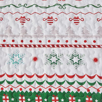 Cozy Christmas Eve Queen Bedspread Set