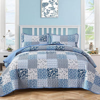 Vintage-Inspired Big Check Queen Bedding Set Cozy & Stylish