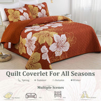 Toasty Quilted bedspread and pillowcovers set: Perfect for Cold Nights - Queen size