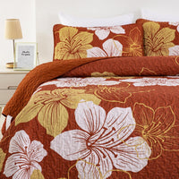 Toasty Quilted bedspread and pillowcovers set: Perfect for Cold Nights - Queen size