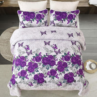 Eclectic Quilted coverlet and pillowcovers set: Add Unique Flair - Queen size