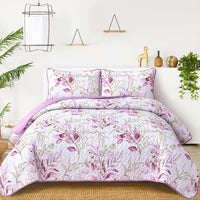 Unique Quilted bedspread and pillowcovers set: Stand Out in Style - Queen size