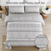 Striking Quilted coverlet and pillowcovers set: Make a Bold Impact - Queen size