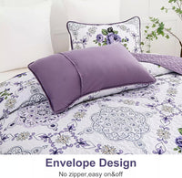 Kaleidoscopic Quilted coverlet and pillowcovers set: Burst of Colors - Queen size