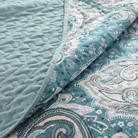 Vintage Quilted bedspread and pillowcovers set: Nostalgic Appeal - Queen size