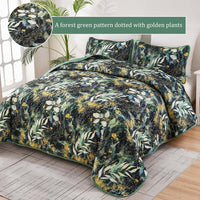 Lush Quilted coverlet and pillowcovers set: Soft and Cozy Feel - Queen size