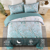 Radiating Quilted bedspread and pillowcovers set: Shine in Your Bedroom - Queen size