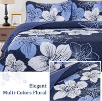 Lavish Quilted Coverlet and Pillowcases Set: Luxurious Comfort for Your Bed - Queen size