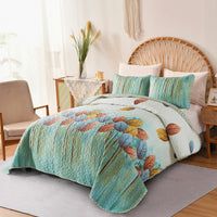 Majestic Quilted bedspread and pillowcovers set: Enhance Your Sleep Experience - Queen size