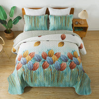 Majestic Quilted bedspread and pillowcovers set: Enhance Your Sleep Experience - Queen size