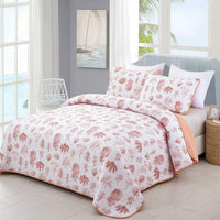 Sleek Quilted Bedspread and Pillowcases Set: Contemporary Style and Comfort - Queen size