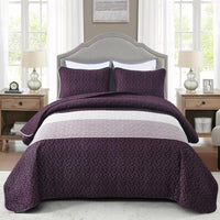 Radiant Quilted coverlet and pillowcovers set: Brighten Any Room - Queen size