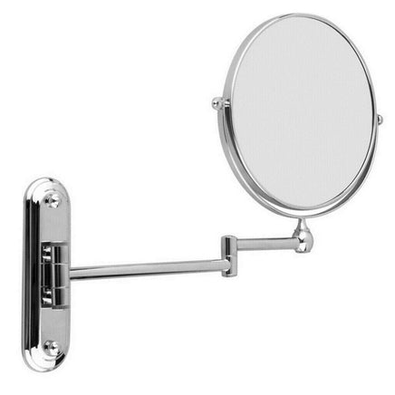 Extendable Wall-Mounted Makeup Mirror with 10× Magnification, Double-Sided