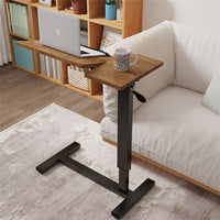 Premium height Adjustable Overbed Bedside Table With Wheels Solid Tilt Tray Table