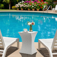 Hourglass Shape Geometric Lightweight Coffee Side Table Bedroom Nightstand Table