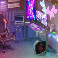 XXXL L-Shaped Gaming Desk w/ Storage Box