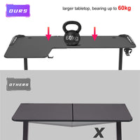 XXXL L-Shaped Gaming Desk w/ Storage Box