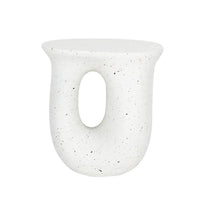 U-Shaped Terrazzo Concrete Outdoor Stool