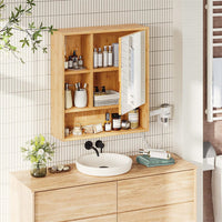 Xl Bathroom Wall Mirror Medicine Cabinet With Single Door And Adjustable Shelves