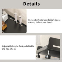 3-Tier Large Kitchen Spice Rack Anti-Rust Organizer Shelf, Height Adjustable Storage Rack AU