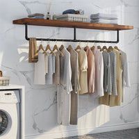 Adjustable Wall-Mounted Clothes Rack (90–180 cm)