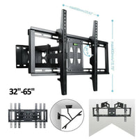 32"-65" Heavy Duty Wall Corner Tv Mount Articulating Premium Swing Arm Bracket