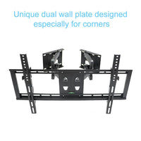32"-65" Heavy Duty Wall Corner Tv Mount Articulating Premium Swing Arm Bracket