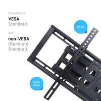 32"-65" Heavy Duty Wall Corner Tv Mount Articulating Premium Swing Arm Bracket