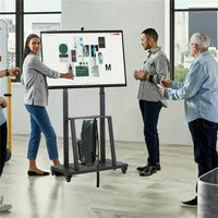 Floor Tv Mount Stand Bracket Rolling For 32"-80" Screens Vesa 600X400 Hold 65Kg