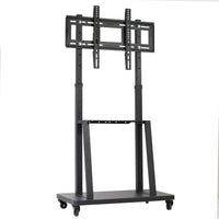 Floor Tv Mount Stand Bracket Rolling For 32"-80" Screens Vesa 600X400 Hold 65Kg