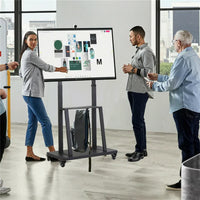 Floor Tv Mount Stand Bracket Rolling For 32"-80" Screens Vesa 600X400 Hold 65Kg