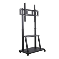 100" Heavy Duty Floor TV Stand TV Cart Trolley Height Adjustable Mount Bracket